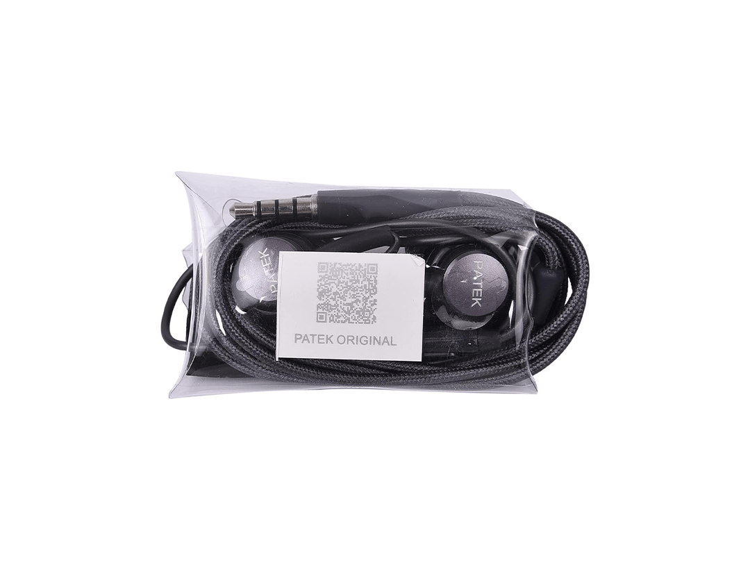Patek P-555 Handsfree Wired Headset With Mic - Black in Qatar Patek P-555 Handsfree Wired Headset With Mic - Black in Qatar